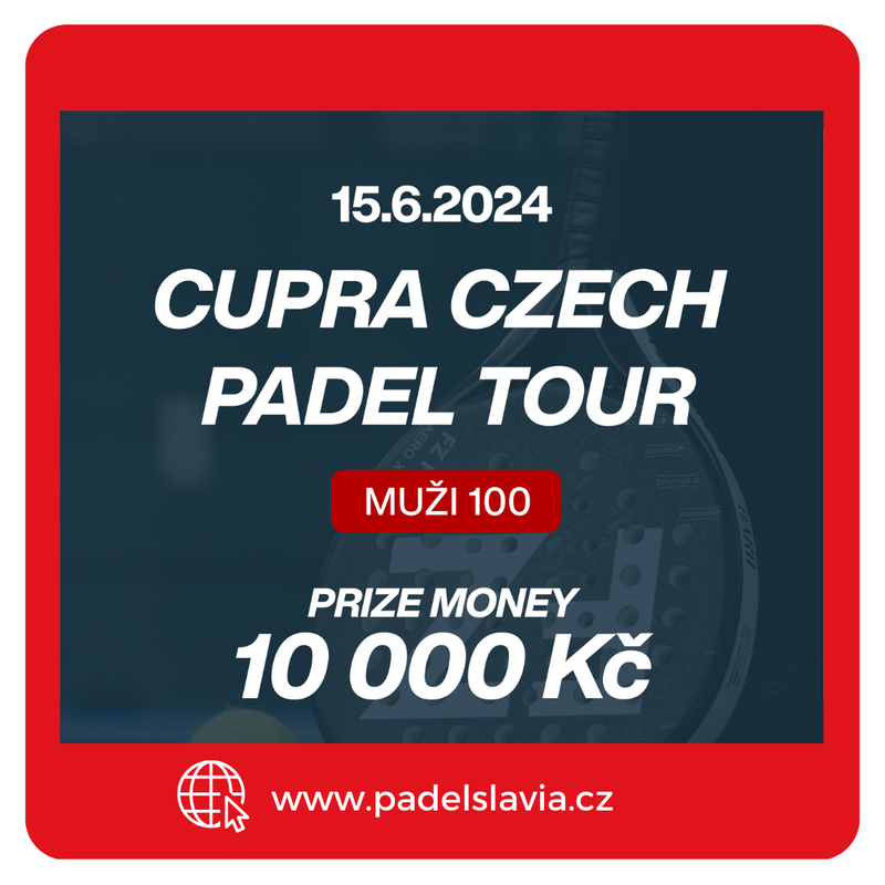 Další turnaj turnaj pro soutěžní hráče ze seriálu CUPRA Czech Padel Tour